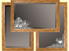 Wood Framed Mirror - 14" x 23.5"