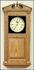 Wall Clock With Wood Panel