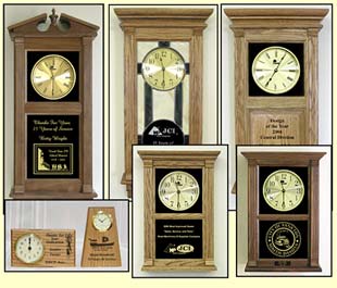 Corporate Awards Clock,  Years of Service Awards, personalized awards clock