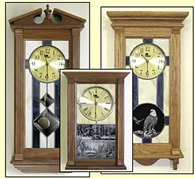 stained glass clocks