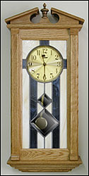 stained glass pendulum clocks