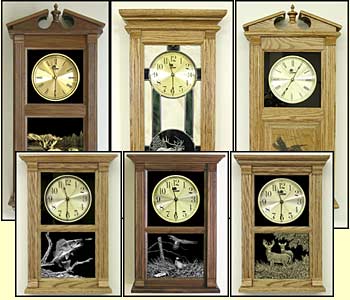 Etched Hunter's Clocks, hunter gifts