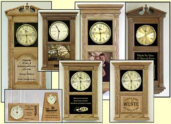 custom personalized clock, custom laser etched clocks
