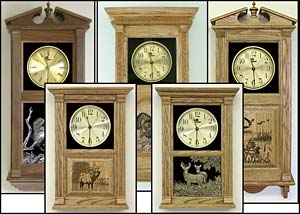 Wildlife Clocks and Custom Engraved Clocks