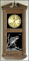 walleye fisherman clock